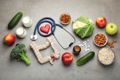frutas e legumes, indicando uma reeducação alimentar.